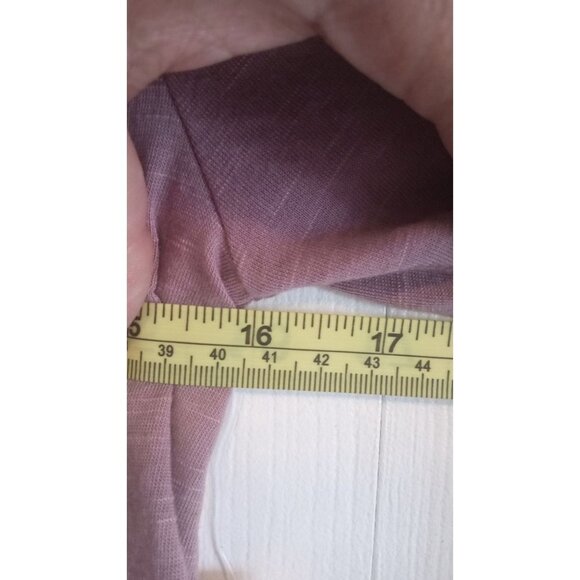 NWT Almost Famous Mauve ruffle textured long bell sleeve blouse - Picture 6 of 7